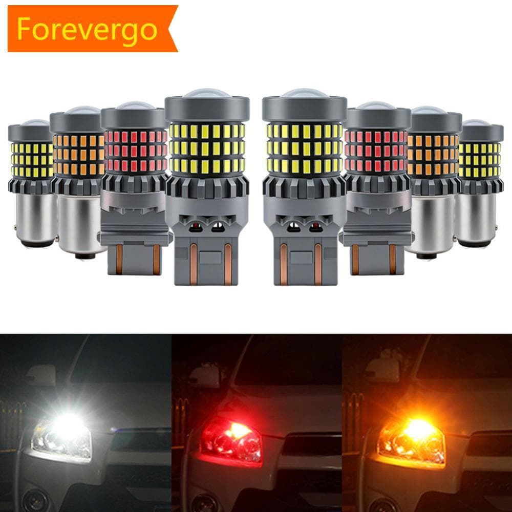 forevergo 1156/1157/3157/7443 Carro LED Farol Lâmpadas Luzes De Sinal De Freio Lâmpada De Volta Reversa Luz De Corrida B