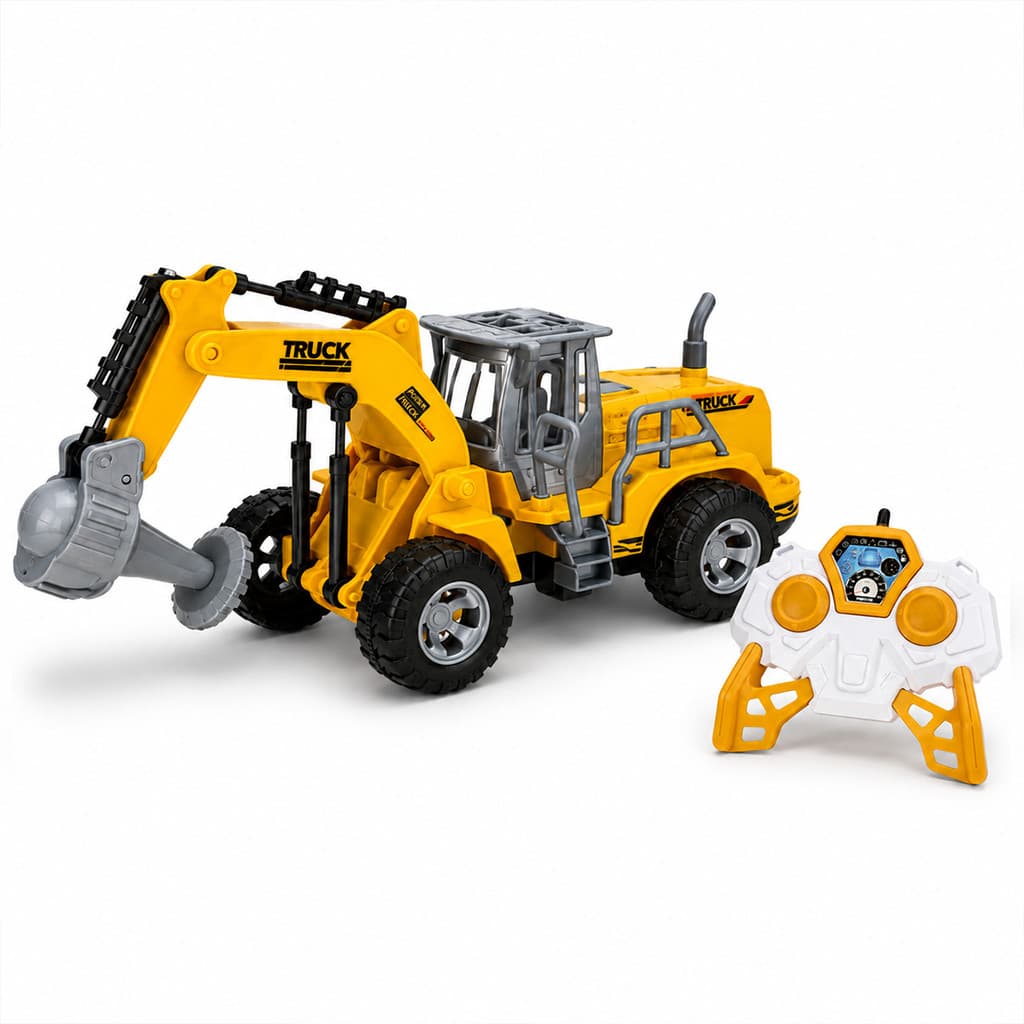 Carrinho Caminhão Trator de Controle Remoto Perfuratriz Construction Truck