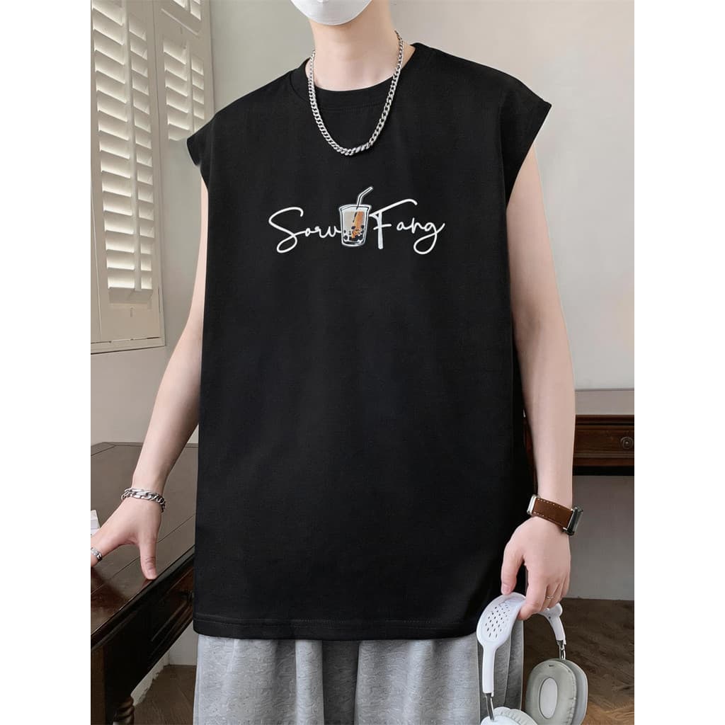 Americano Retro na moda colete meninos impresso esportes colete solto basquete masculino correndo verão sem mangas camis
