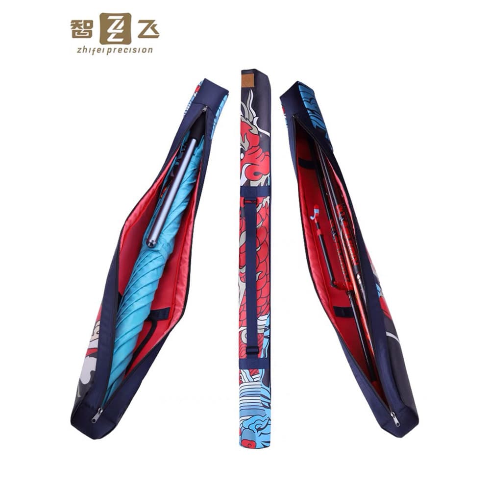 Zhifei Koi saco de vara de pesca à prova dwaterproof água portátil vara de pesca guarda-chuva saco de armazenamento 1.25