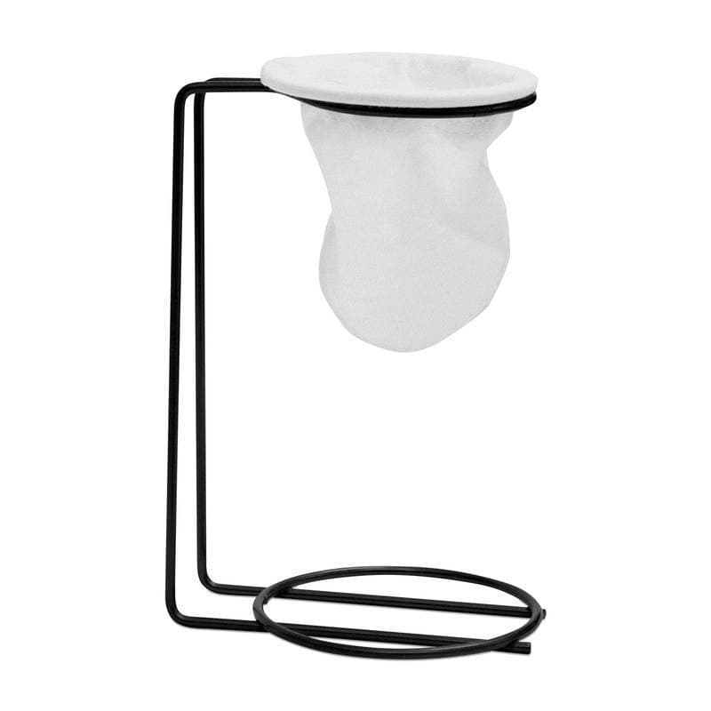 SUPORTE MINI COADOR CAFÉ ARAMADO LISO PRETO