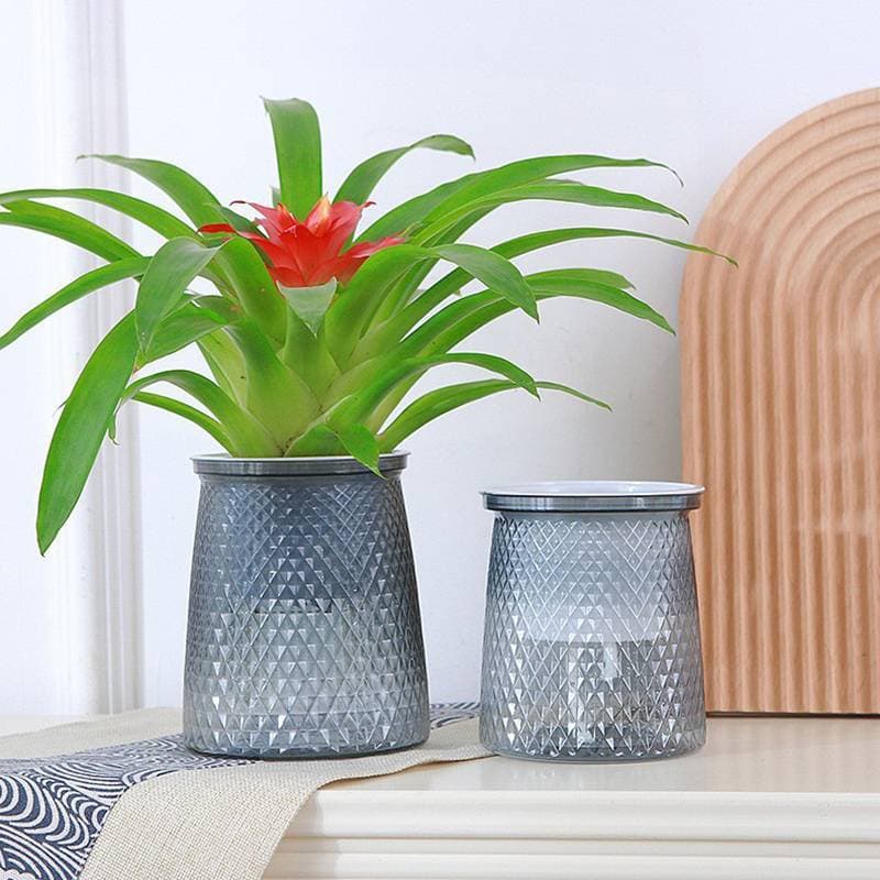 Vaso De Flores Com Rega Automática , Plantas Hidropônicas Internas , Suculento , Mini Vasos De Planta , Mesa , Casa , Bo