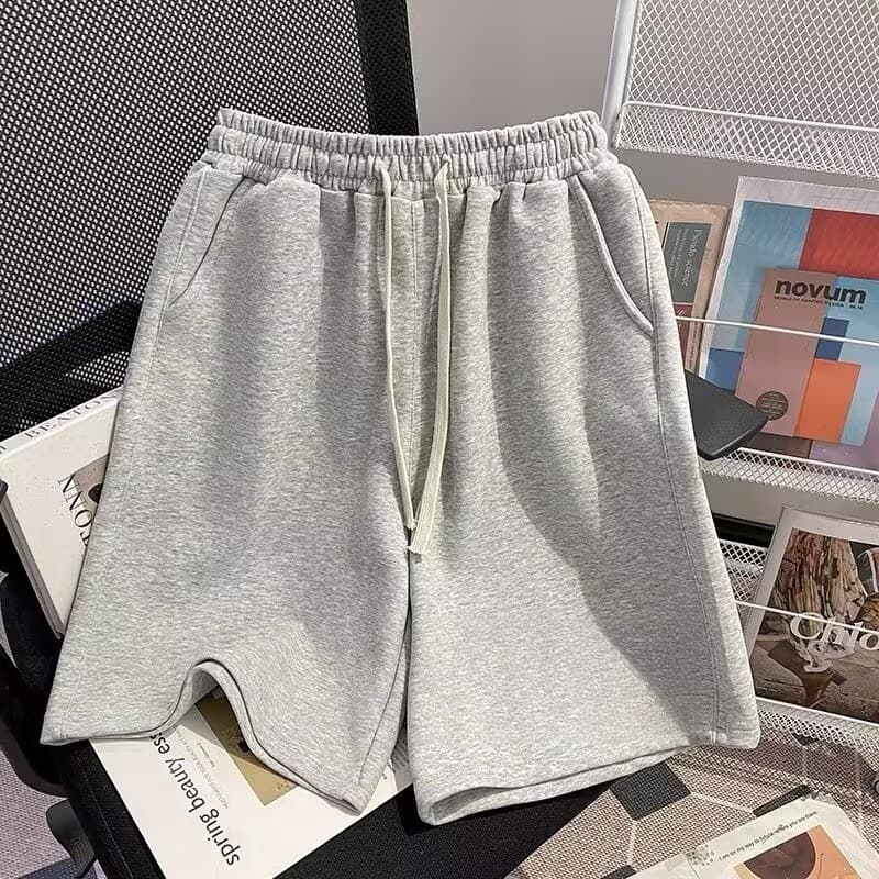 Bermudas masculinas plus size para homens de até 300 libras, bermudas largas, finas, versáteis e modernas de comprimento