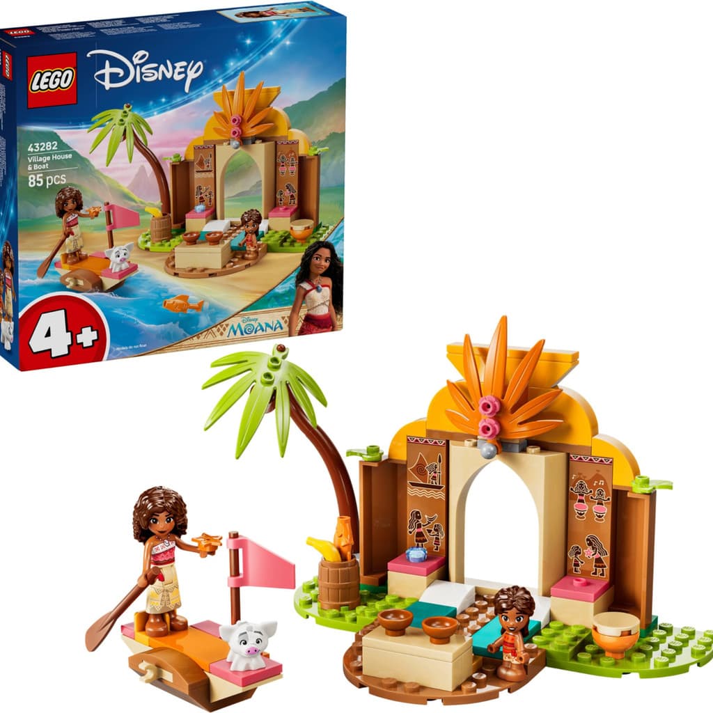 Lego Disney Moana Casa de Aldeia e Barco 43282 Orignal