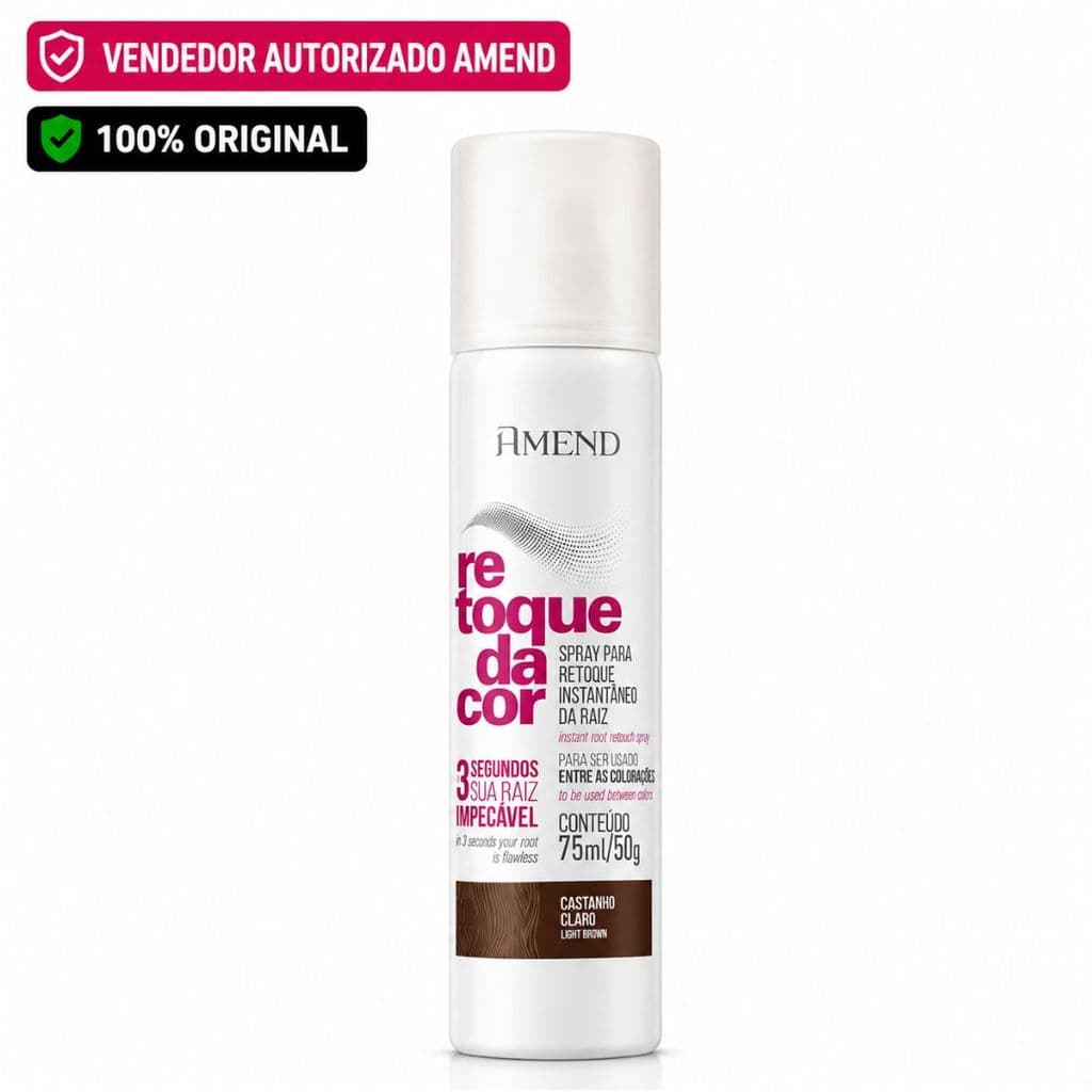 Retoque da Cor Castanho Claro 75mL - Amend Cosméticos