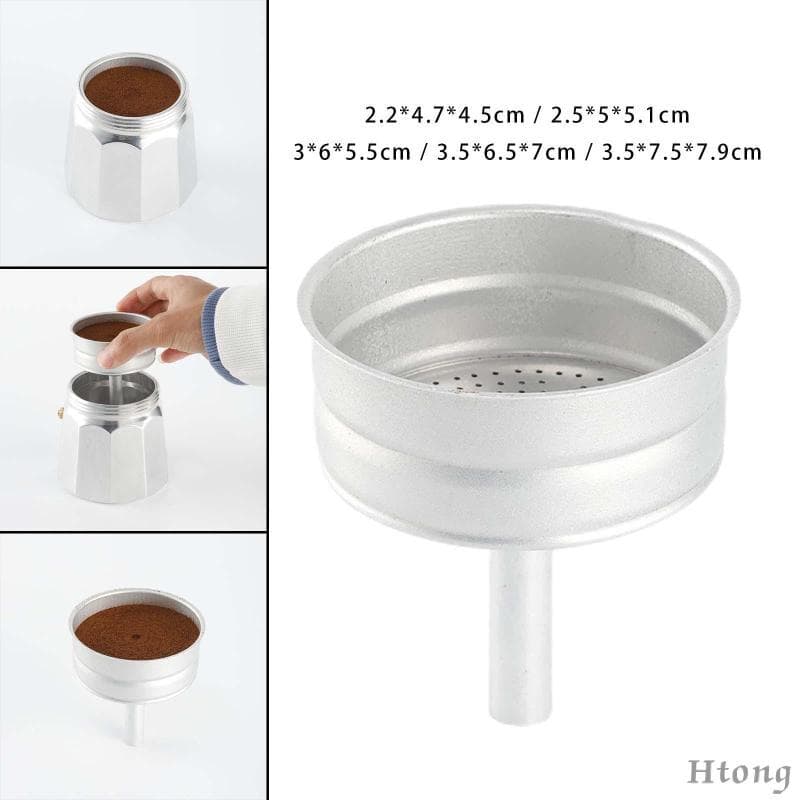 [Htong] Funil De Substituição De Panela Para Cafeteiras , Cafeteira De Alumínio , Acessórios De Café De Reposição , Mate