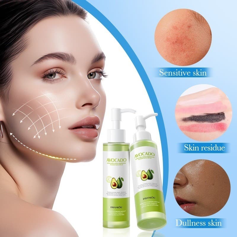 Óleo Removedor de Maquiagem de Abacate 150ml FAYANKOU Vaselina Removedor de Maquiagem à Base de Plantas Cosméticos