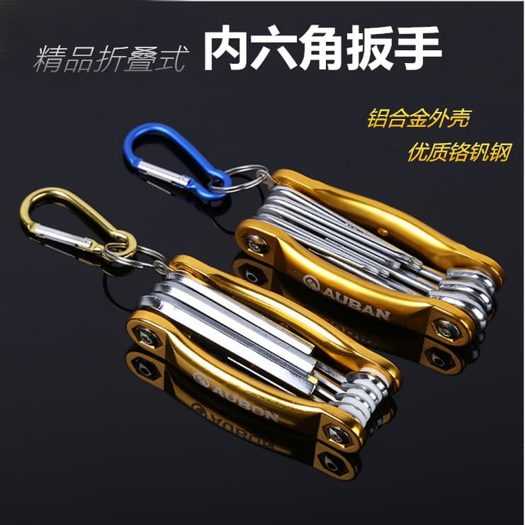 Conjunto de chave Allen dobrável Conjunto de chave Allen de 8 peças Conjunto de chave Allen de bicicleta
