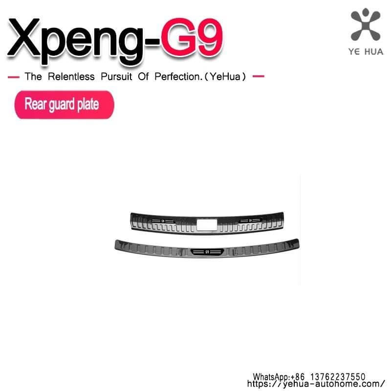 Para Xpeng G9 2023-25 Protetor De Soleira Do Porta-Malas Traseiro Carro Em Aço Inoxidável Anti-Arranhões-Choque Interior