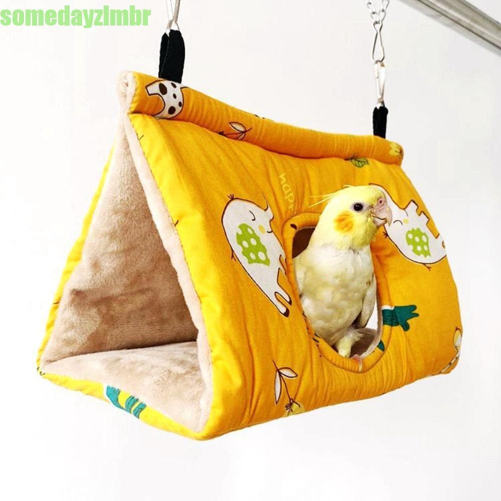 SOMEDAYZL0M Cama De Dormir Calopsita Periquito Hamster House Shed Hideaway Tenda De Pelúcia Para Animais De Estimação