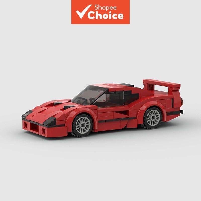 Kit De Modelo De Carro De Corrida De Blocos De Construção , 197 Peças MOC Esportivo Brinquedo Presente Para Meninos , Co