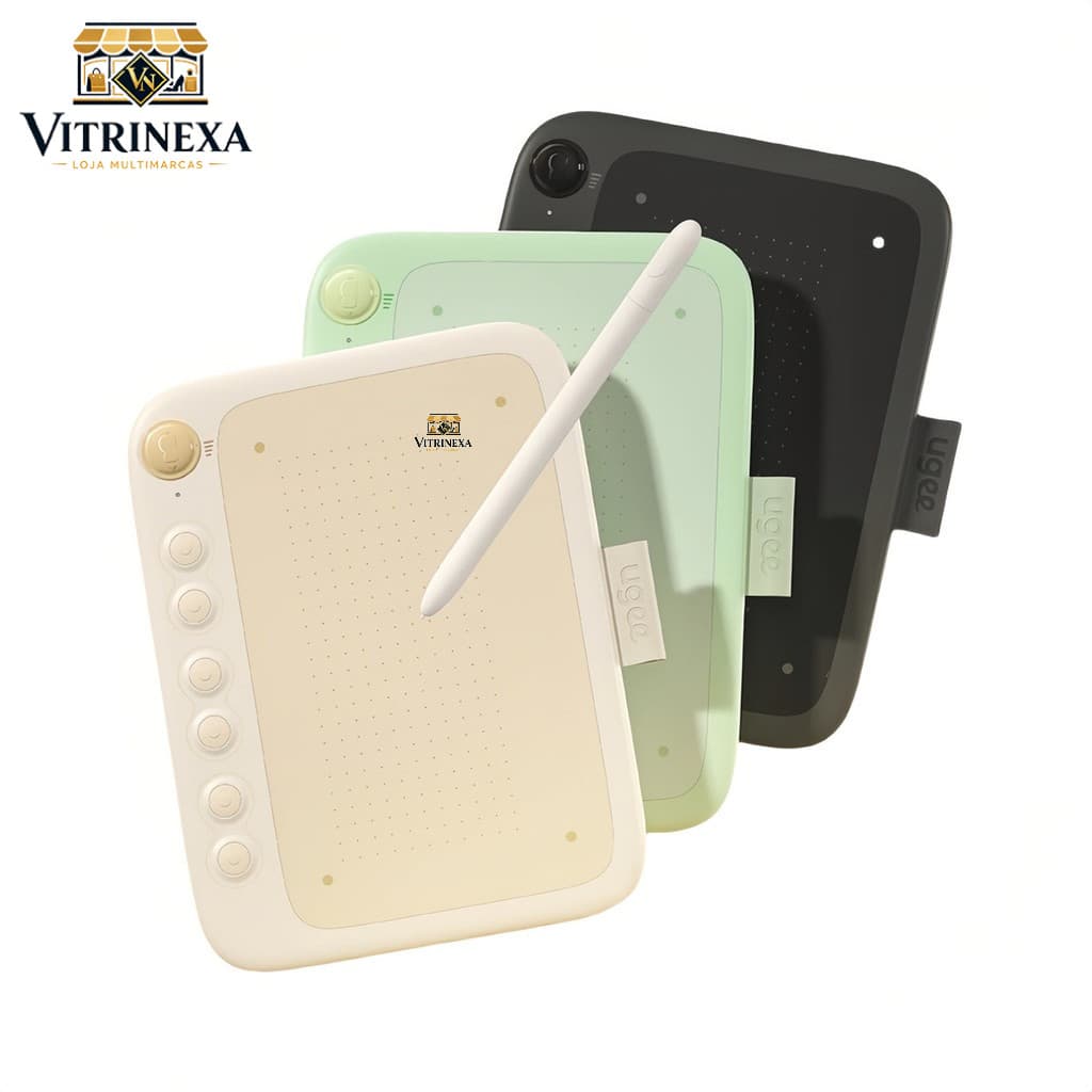 Mesa Digitalizadora Ugee Q6 8192 Níveis Caneta Sem Bateria