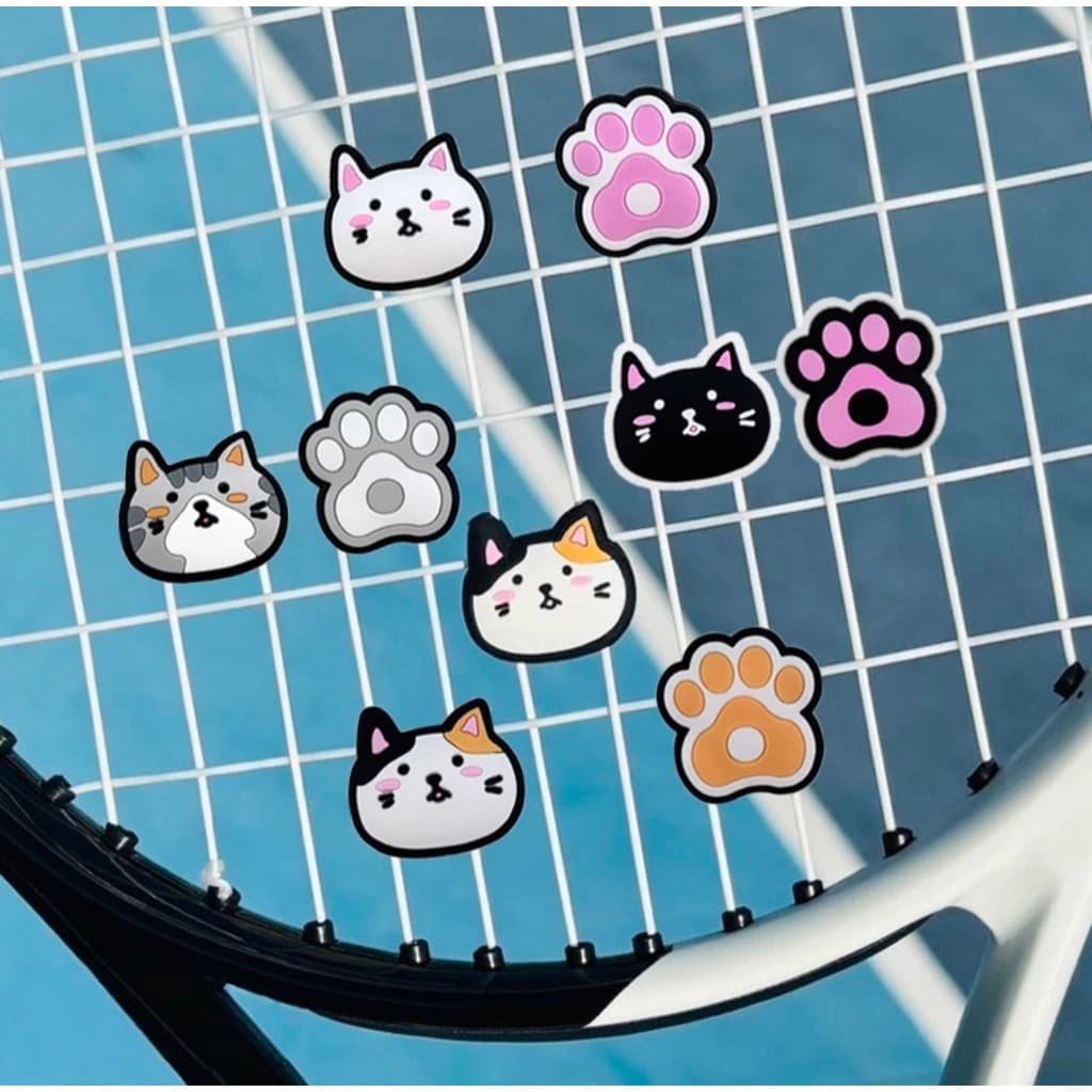 Amortecedor de tênis gato amortecedor de Silicone raquete de tênis amortecedor Squash raquete amortecedor