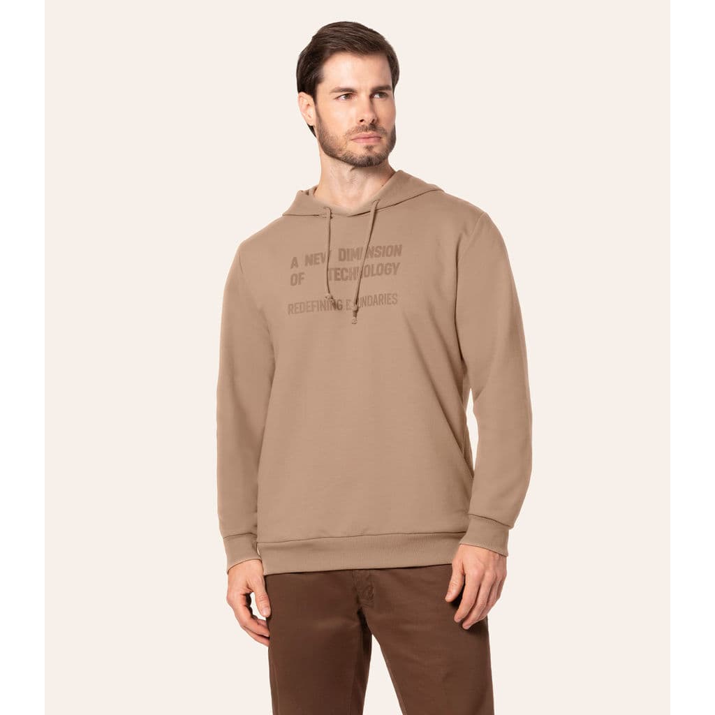 Moletom Masculino Moletom Com Capuz Diametro Marrom