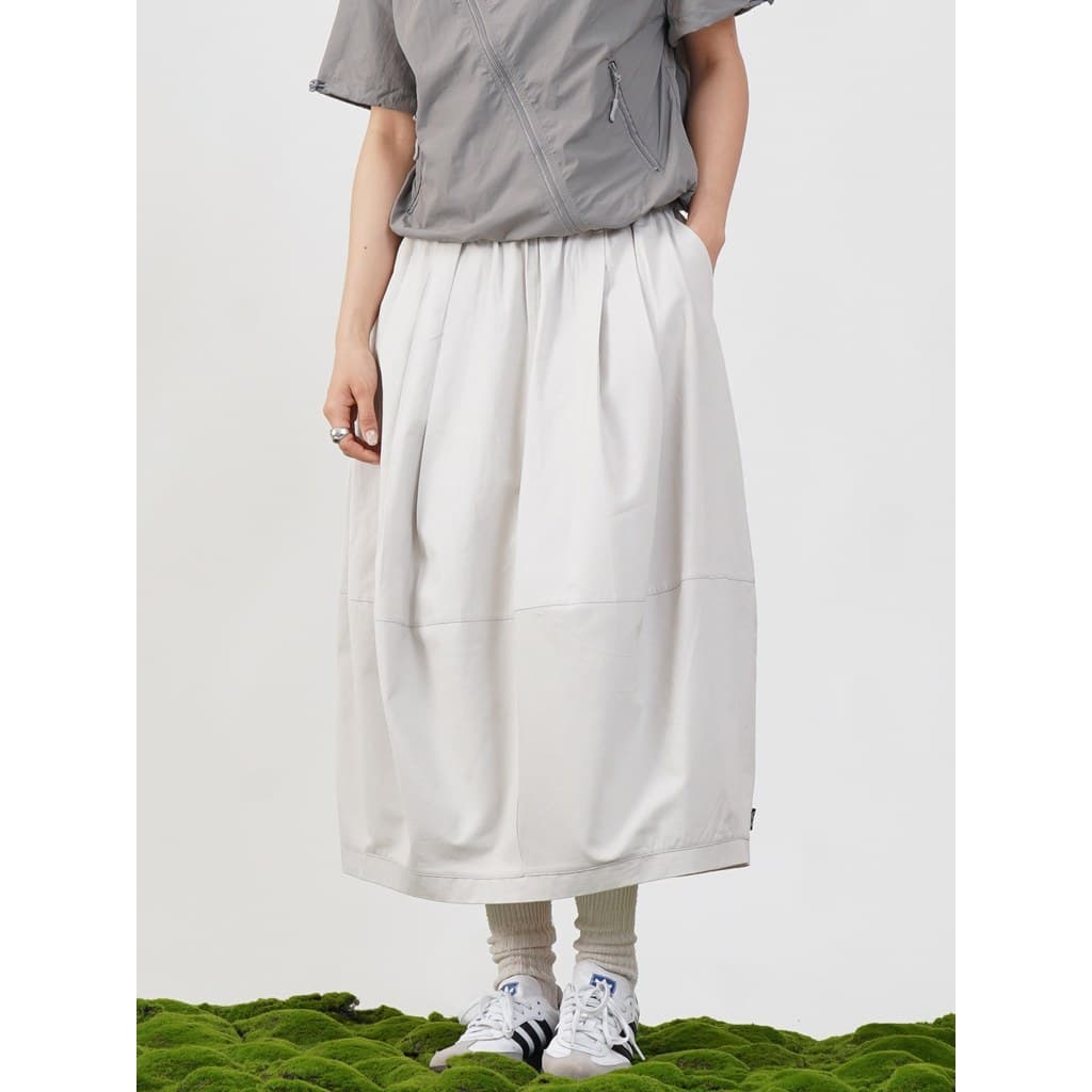 NaturalFlow NaturalFlow Cinco Cores Japonês Retro Cintura Elástica Bud Outline Saia Bloom Saia