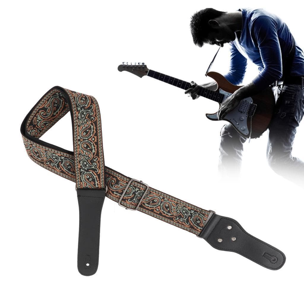 Correia de guitarra ajustável Irfora com fivelas antiderrapantes para guitarras elétricas e acústicas feitas de
