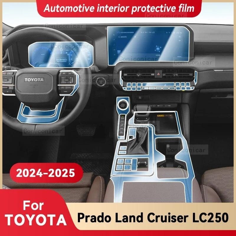 Para TOYOTA Prado Land Cruiser LC250 2024 2025 Interior Do Carro Console Central Instrumento Película Protetora Anti-Ris