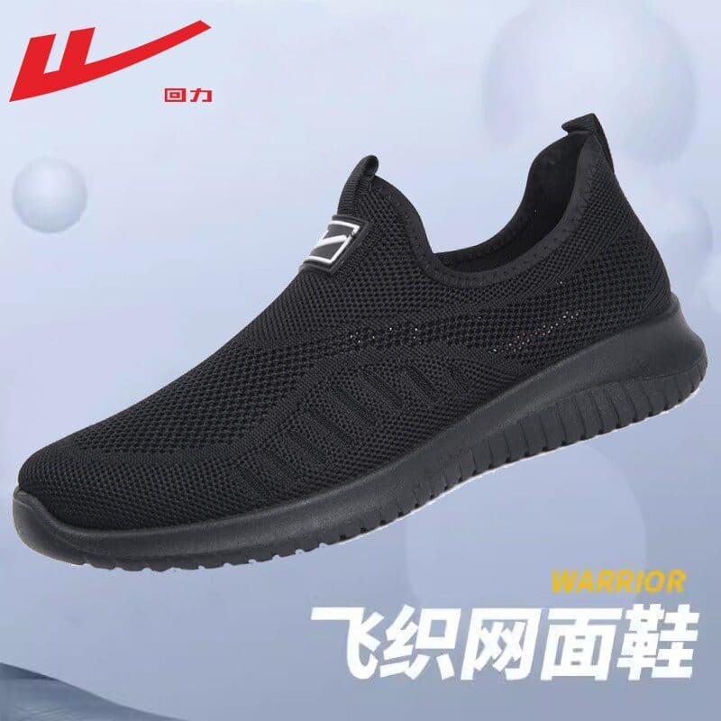 Puxar para trás sapatos masculinos Net sapatos 2026 novo estilo verão respirável sapatos de pano deslizamento-On tênis 3