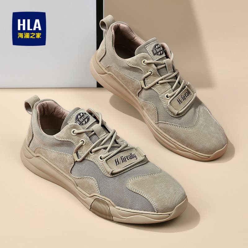 HLA/Hailan House sapatos masculinos 2026 novo estilo sapatos esportivos masculinos confortáveis All-Match respirável Cas