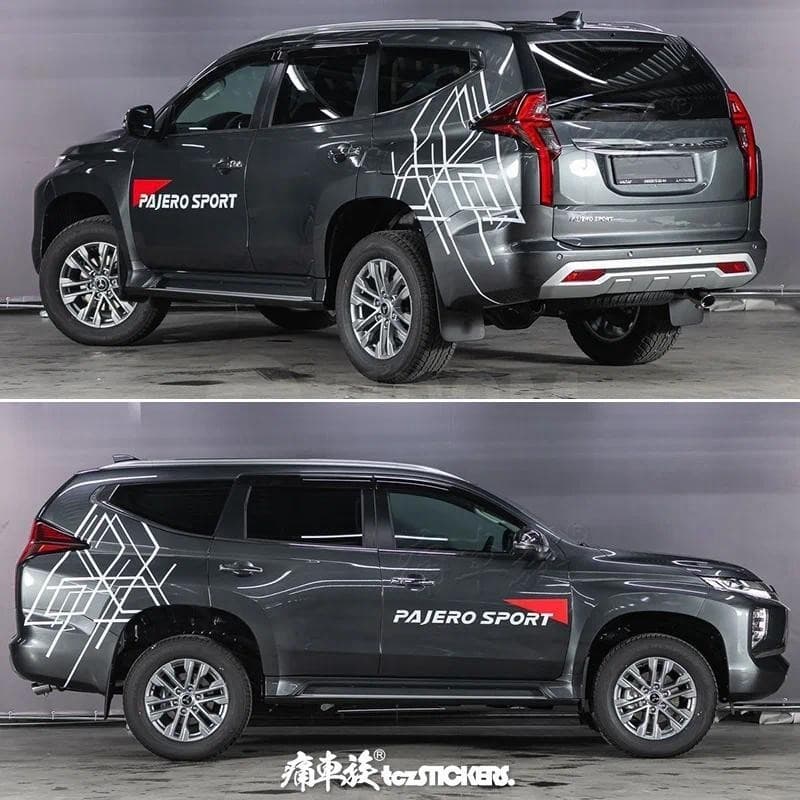 Adesivos De Carro SUV Para Mitsubishi Pajero Esporte Corpo Decoração exterior Esportes Acessórios De Decalque off-road