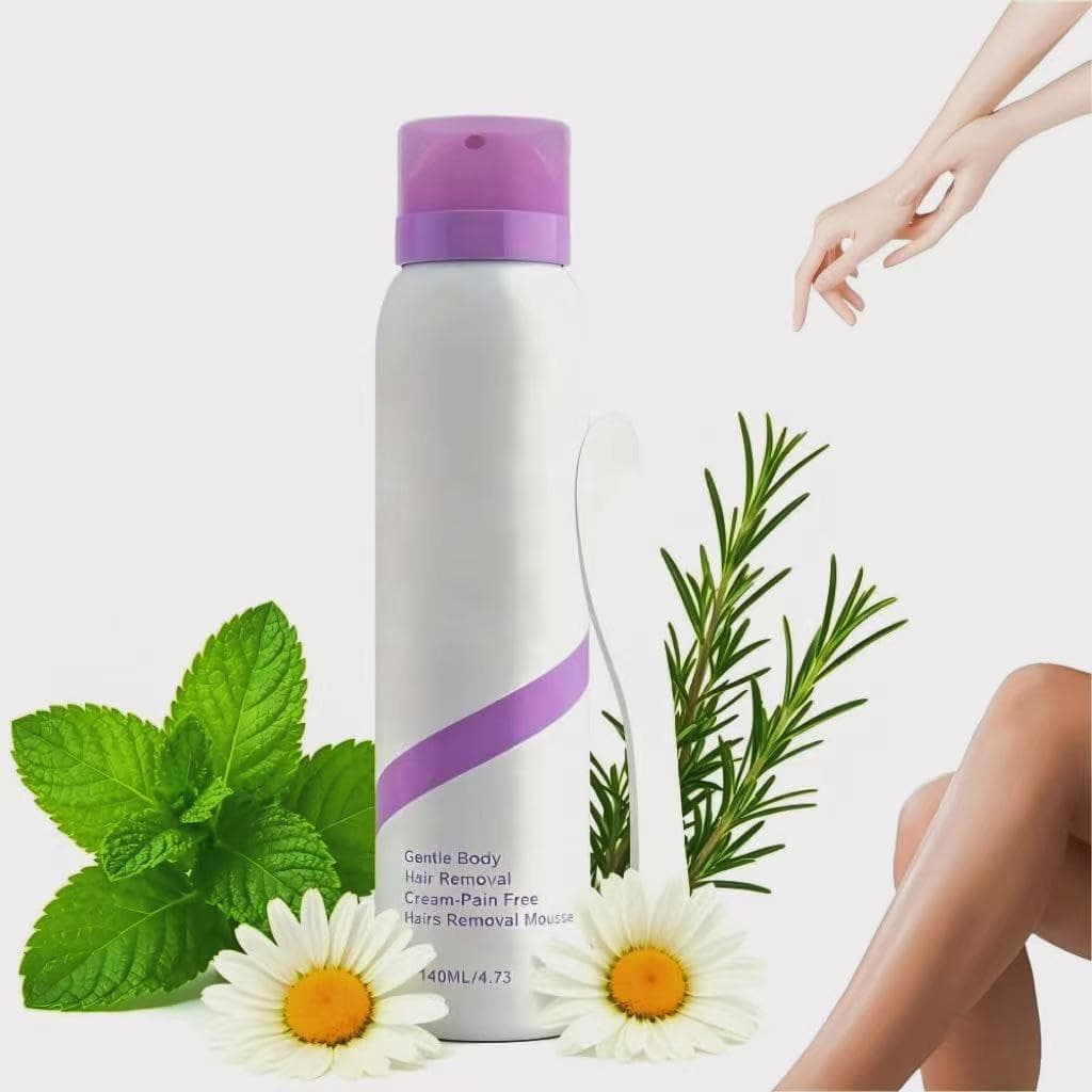 Spray para Remoção de Pelos Sem Dor, Novo 2026, Remoção Suave de Pelos para os Pés, Mousse Depilatória para Mulheres e H