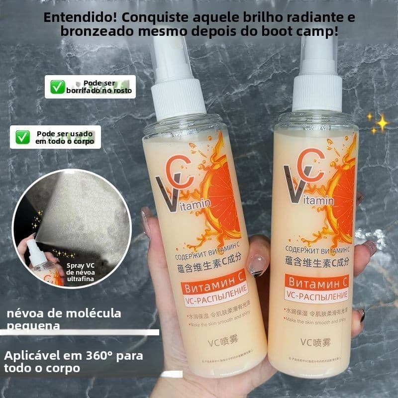 VC Spray Laranja Essência Água Loção Corporal Hidratante Ilumina o Tom da Pele Antioxidante Cuidados Diários com a Pele