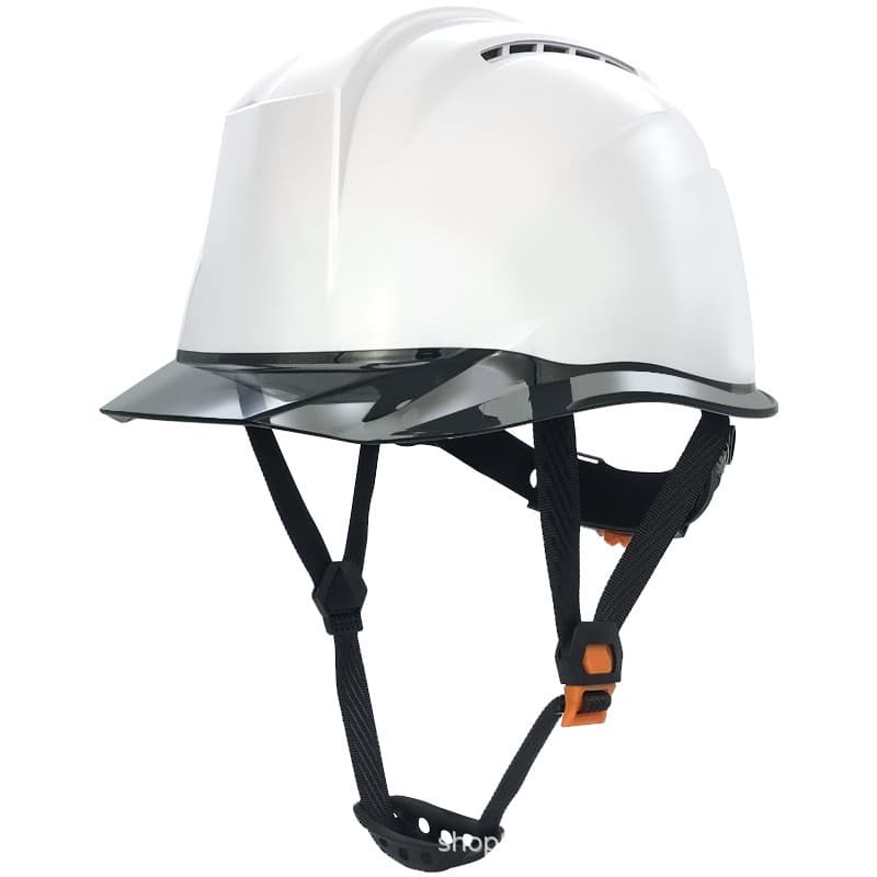 Capacete De Segurança ABS , Anti-Choque Para Canteiro De Obras , Aba Transparente PC , Proteção Construção Ao Ar Livre R