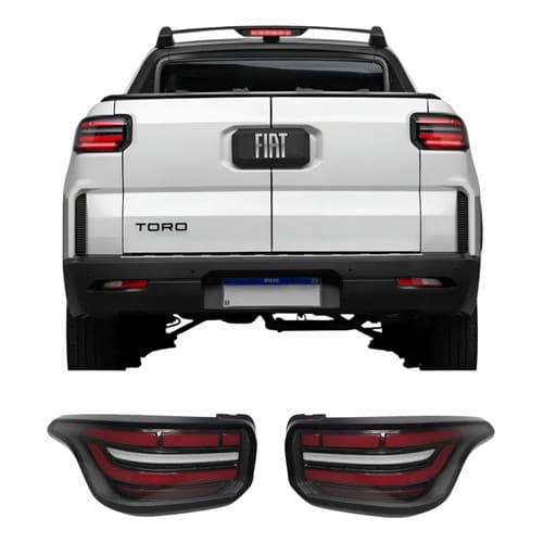 Par Lanterna Traseira Fiat Toro 2026 Nova Original Vermelho