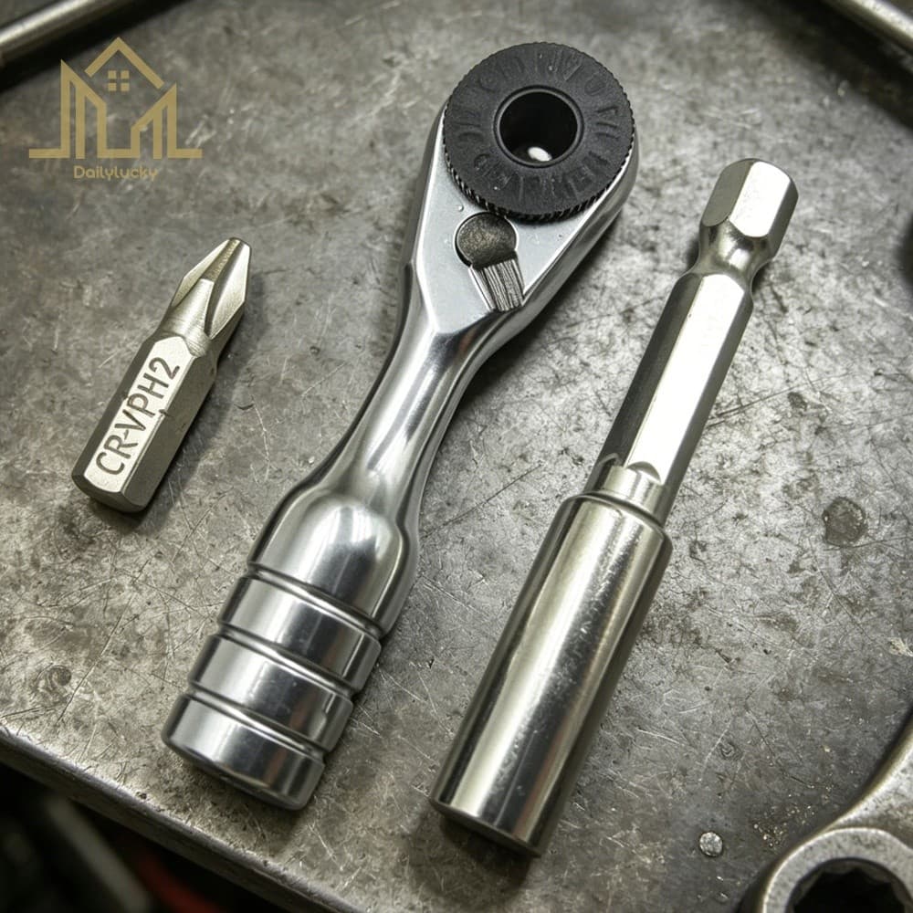Mini Chave De Catraca Ferramenta De Soquete Micro Para Eficiência Diária De Reparos De Carros De Bicicleta [Dailylucky.b