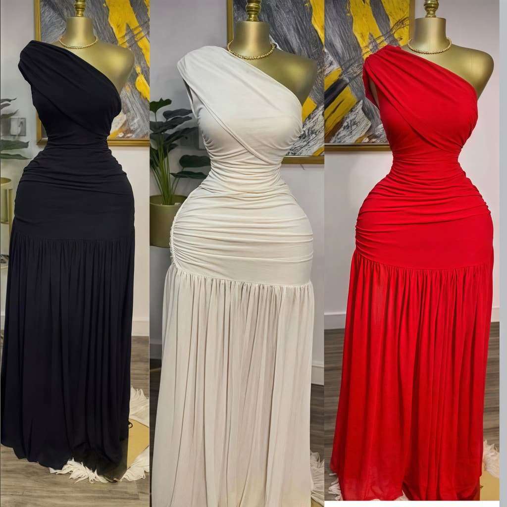 Roupas femininas transfronteiriças 2026 primavera novo estilo cor sólida sem mangas gola Diagonal plissado fino ajuste f
