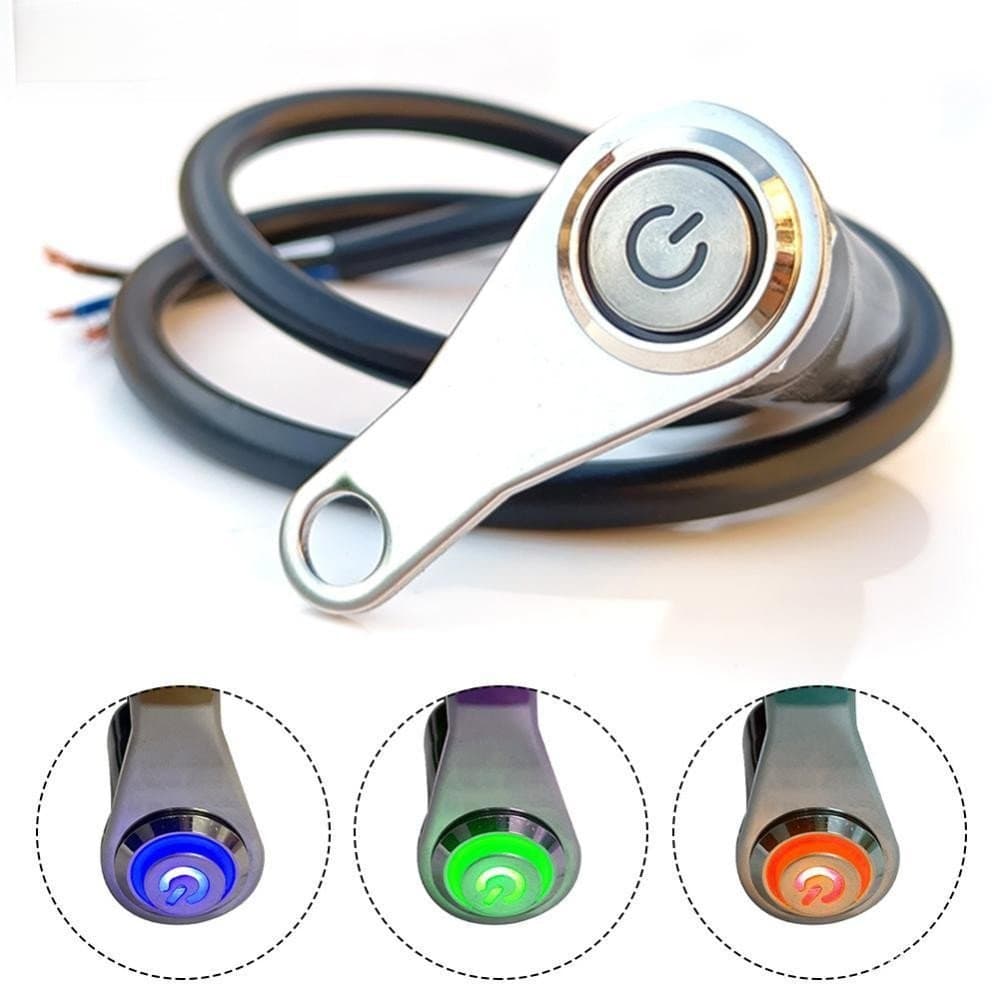 HW 12V LED Interruptor Da Motocicleta Liga-Desliga Guiador Farol Montagem Ajustável Interruptores De Energia À Prova Dwa