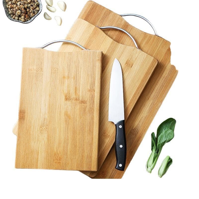 Tábua de corte de bambu grosso, cozinha doméstica, grande tábua de corte de bambu, faca de corte de frutas