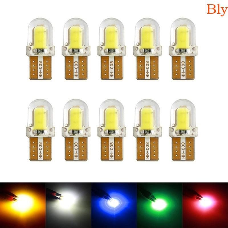 Bly 10 Unidades LED 12V Lâmpada Cunha Lateral Do Carro Silicone Lâmpadas Licença