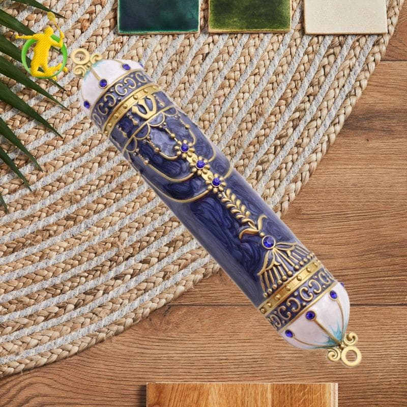 [Asiyy] Porta Mezuzah Caso Presente De Inauguração Bênção Para Casa Decoração De Frontal Em Liga De Zinco Judaica Intern