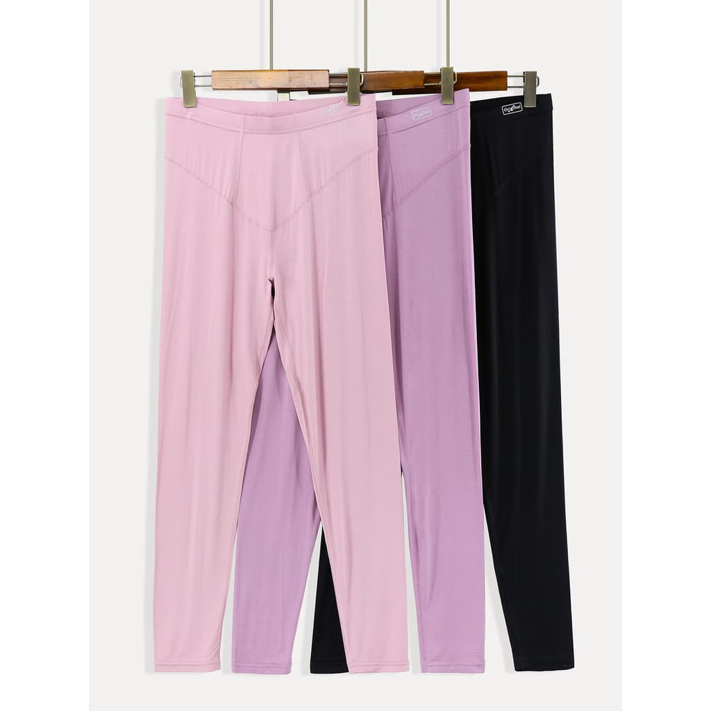 2025 novo estilo tamanho grande Modal senhoras calças de outono estilo fino mais gordura mais calças quentes Leggings de