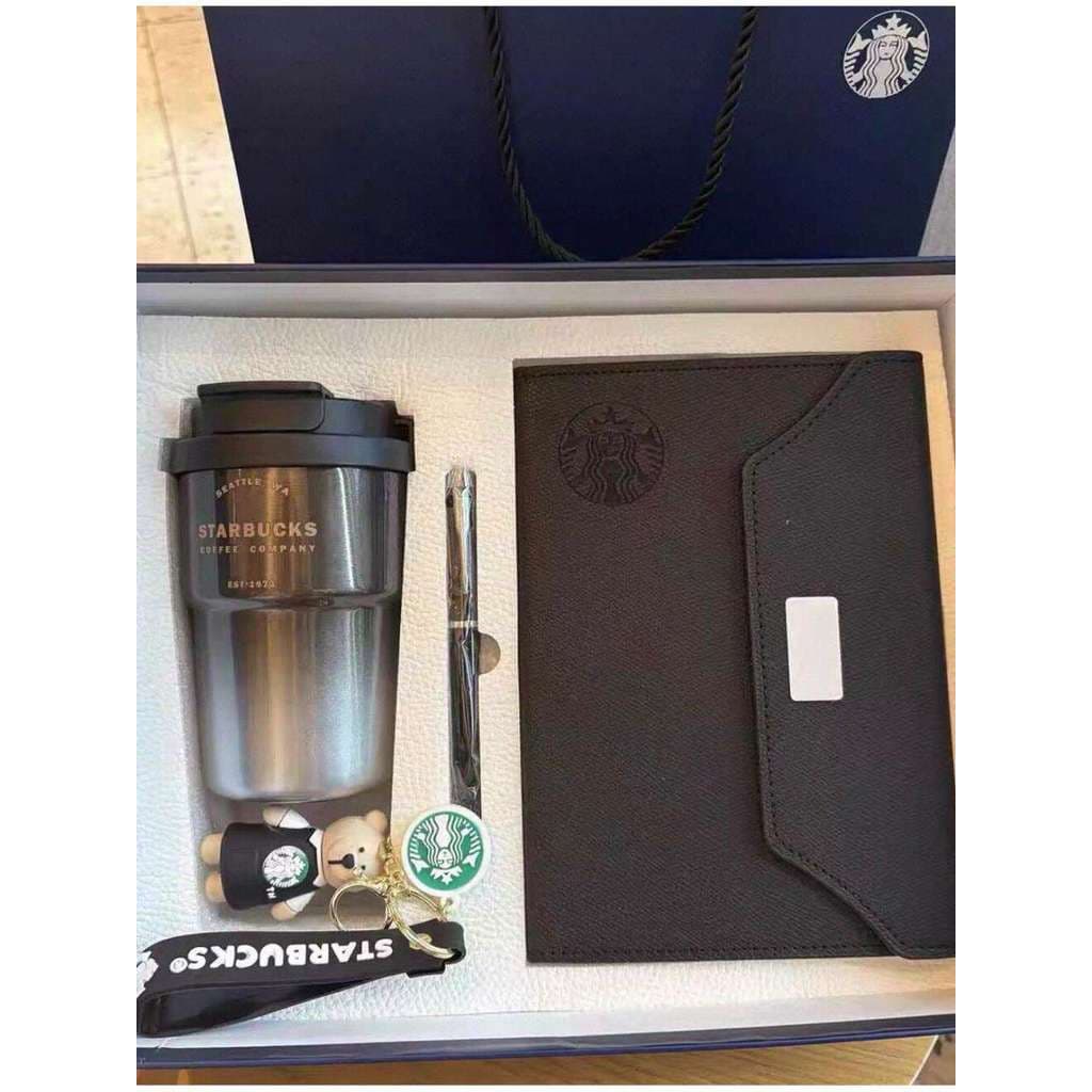 Starbucks Thermos Cup Notebook Caneta Caixa de presente Abertura da empresa Evento de aniversário Enviar personalização
