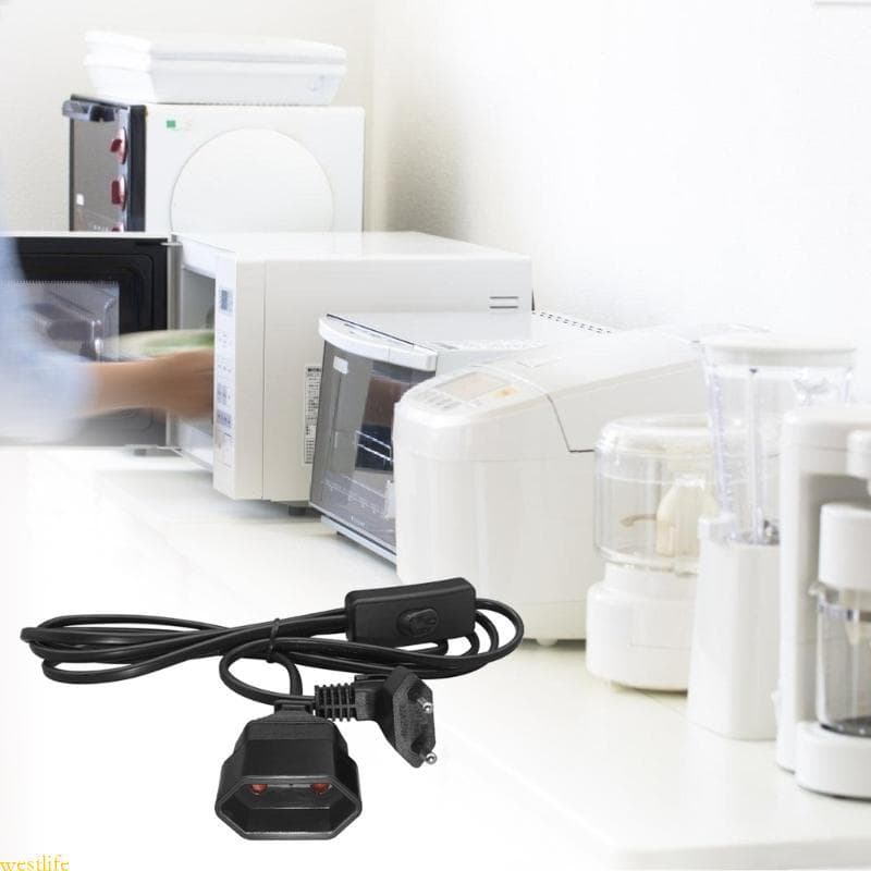 Europeu 2Pin Flat LED Alimentação Para Fêmea Switcher Ajustável