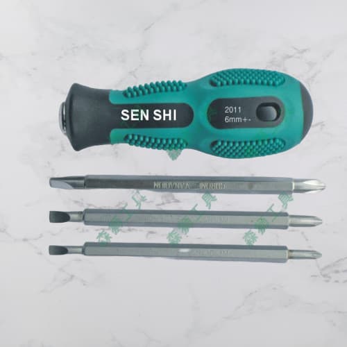 Chave de fenda magnética de dupla função com impressão personalizada, chave de fenda manual com ponta cruzada e ponta pl