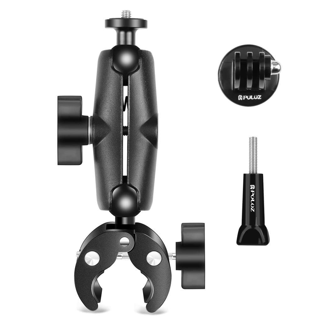 Suporte para guiador Funien Cabeça esférica giratória dupla durável de 360 ​​° para adaptador de câmera esportiva X3/X2