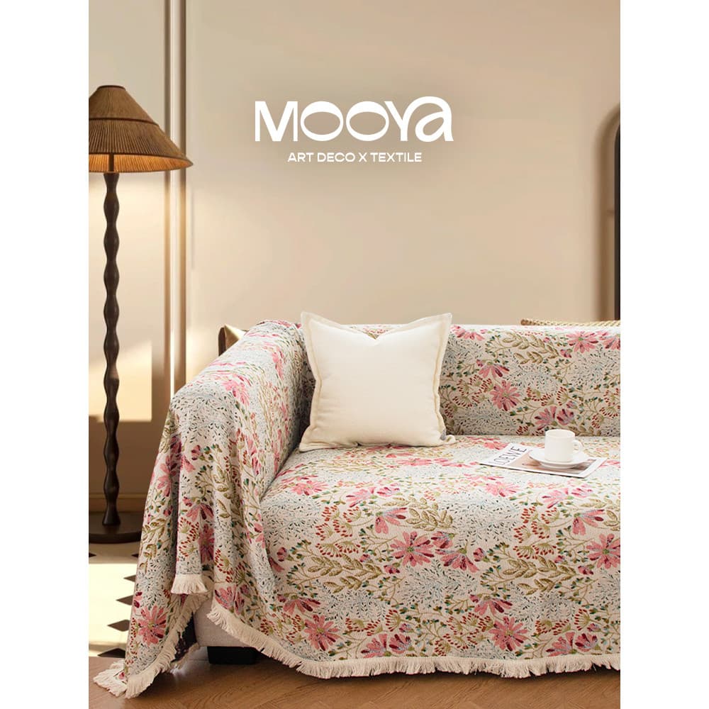 MOOYA Chunmanli Francês Rosa Verde Sofá Toalha Premium Sala de estar Capa de Sofá Pano Luz de Verão Luxo Novo Estilo