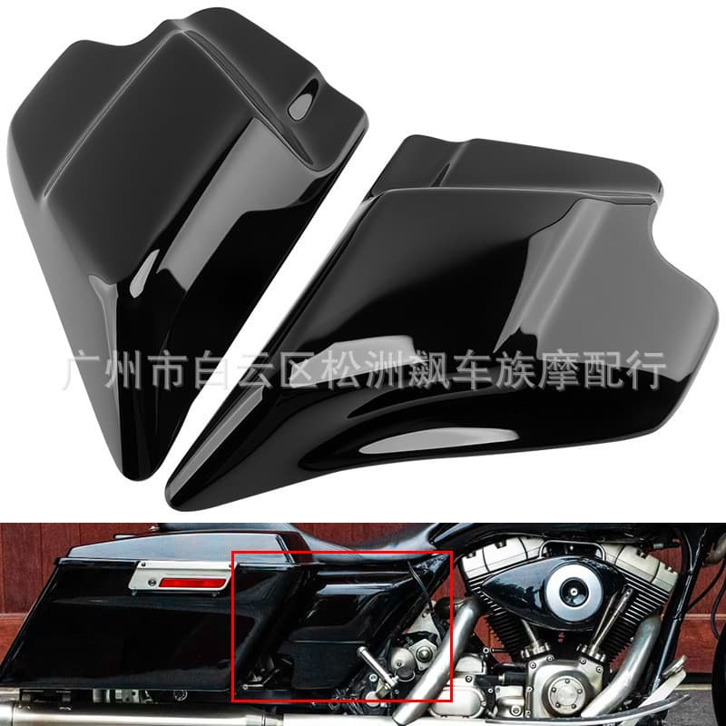 Acessórios da motocicleta adequados para Harley planador King modificado bateria capa do motor 97-08