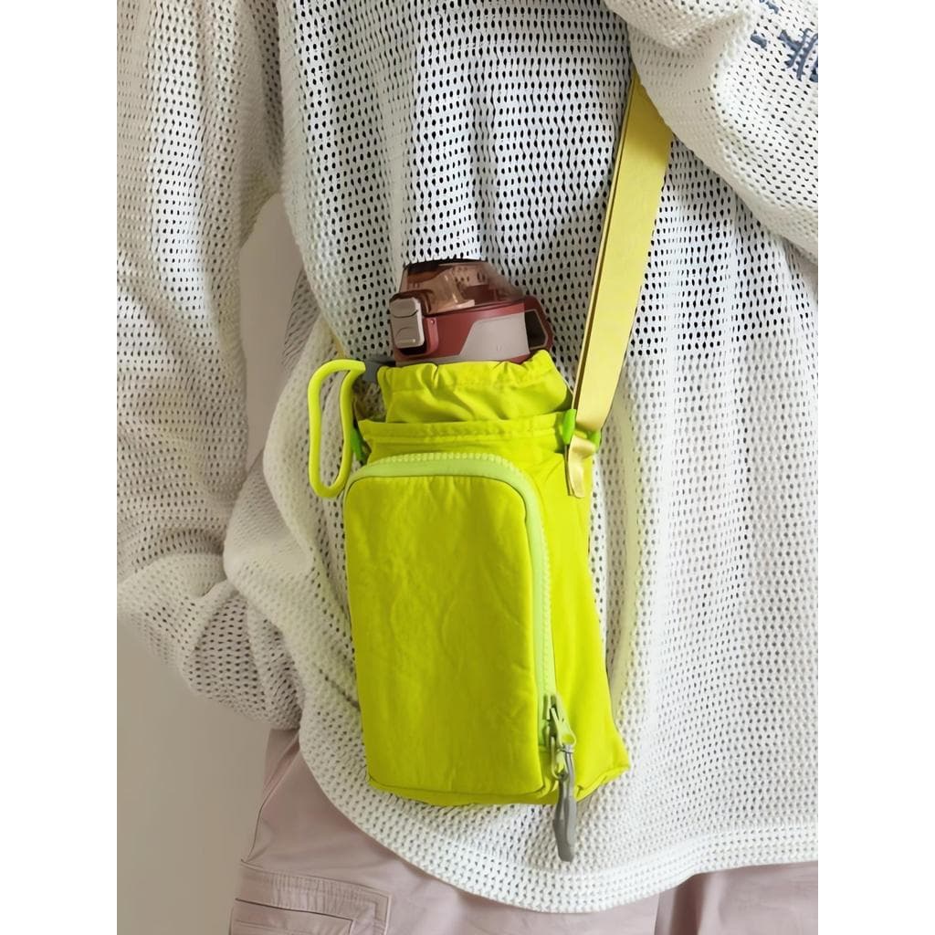 Estilo japonês mensageiro portátil garrafa de água saco viagem ao ar livre 2026 novo estilo Outing copo de água saco and