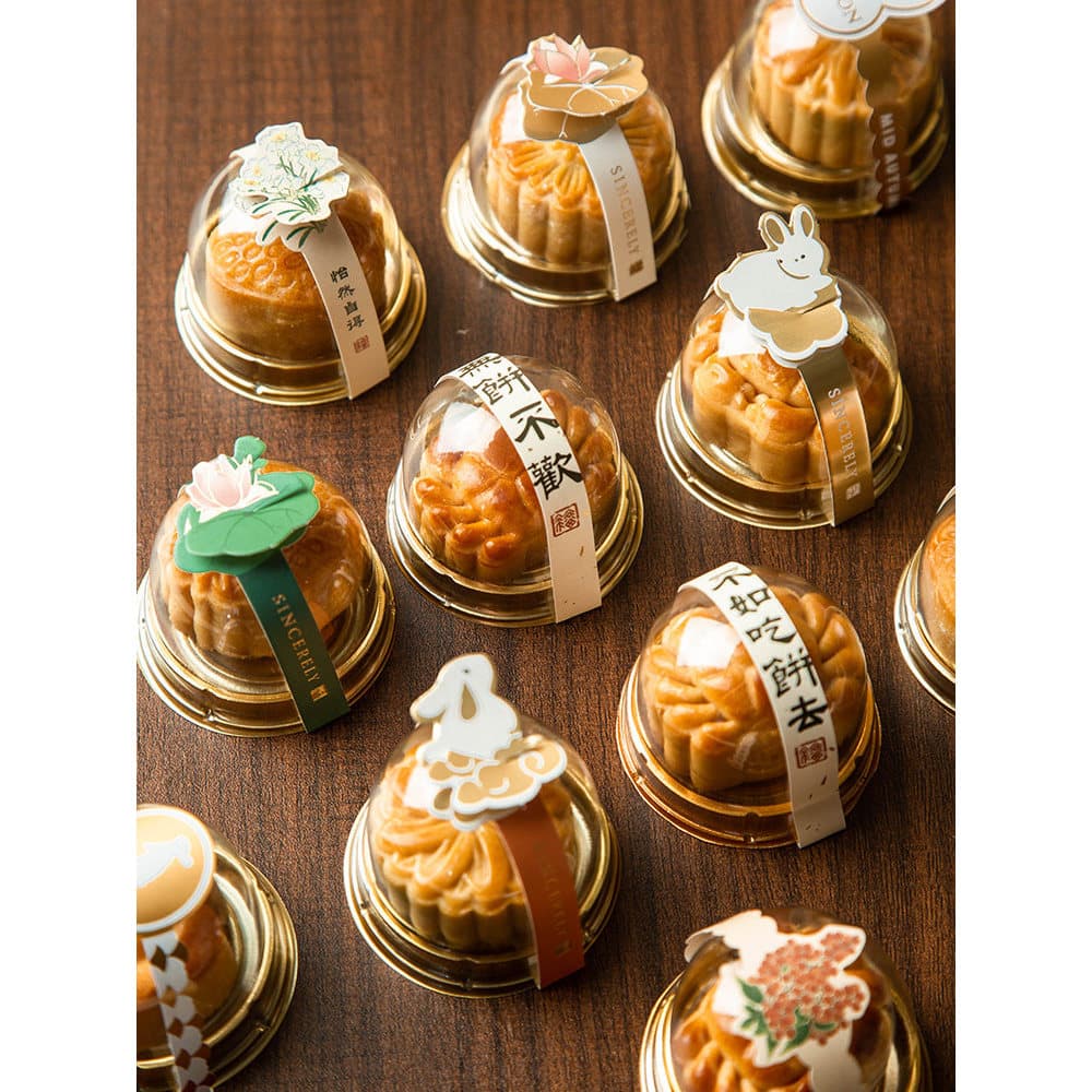 Influenciador Mini pequena caixa de embalagem Mooncake caixa de presente caixa vazia gema de ovo pastelaria bolha caixa