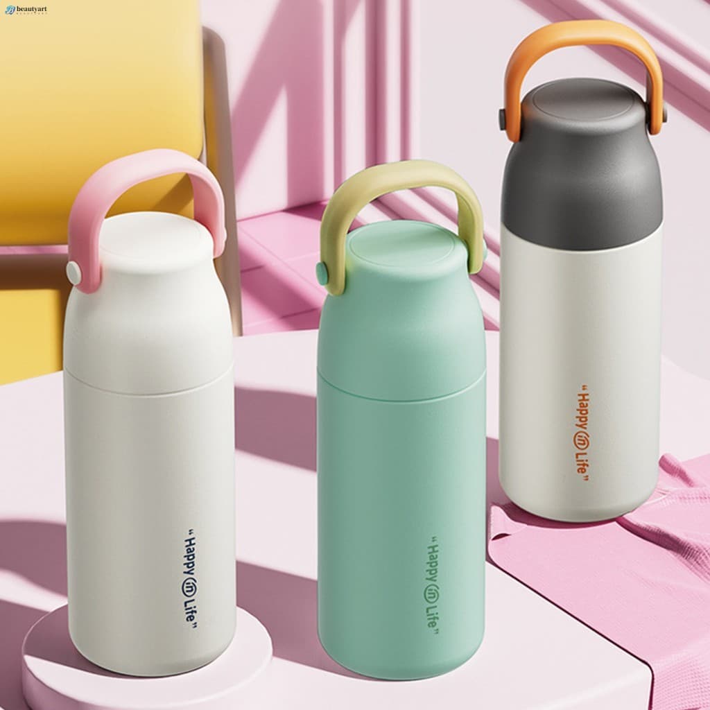 Garrafa De Água Isolada De Aço Inoxidável 316 500ml Com Infusor De Chá Bocas Largas À Prova De Vazamento Para Escritório