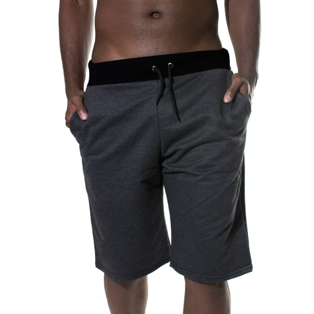 Bermuda Masculina Moletom Casual Lisa em Algodão