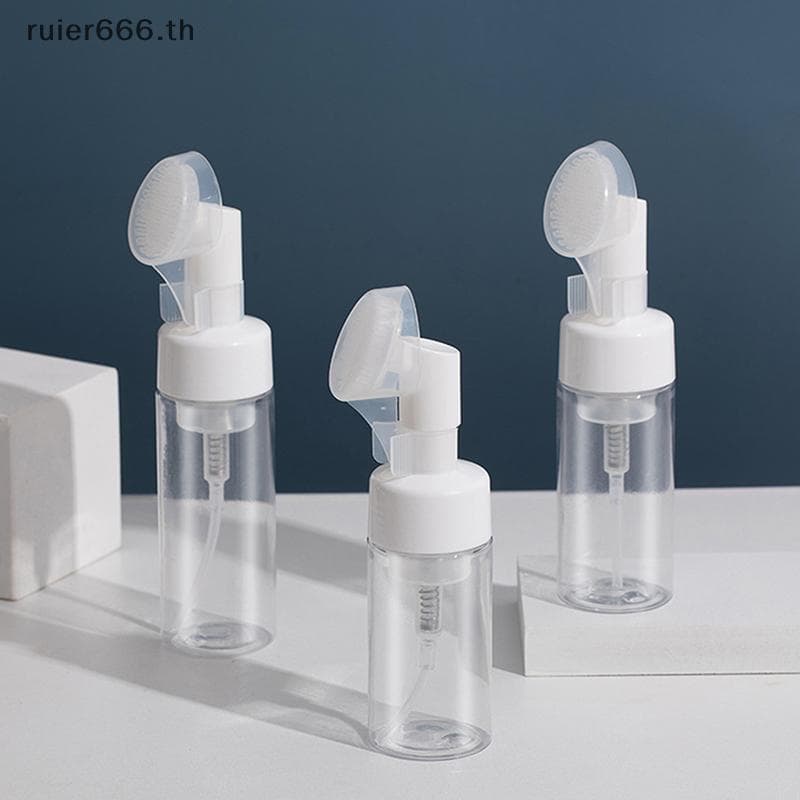 Garrafa De Espuma De Mousse ruier Com Prensa De Bomba De Escova Facial De Silicone 100/150/200ML .