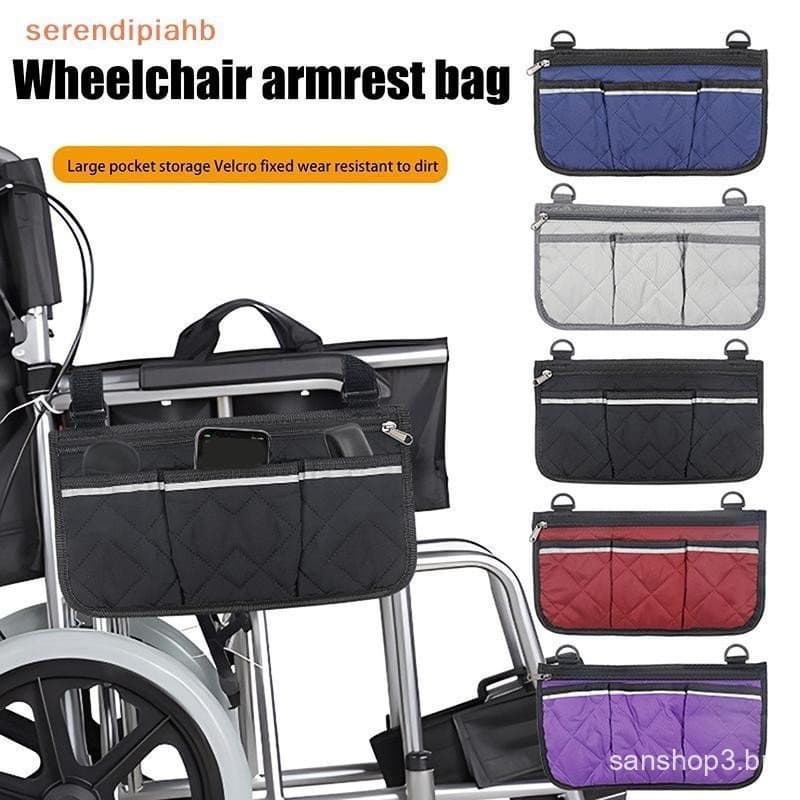 Bolsa De Armazenamento Lateral Para Apoio De Braço Cadeira De Rodas Bolso Portátil Adequado A Maioria Das E Acessórios