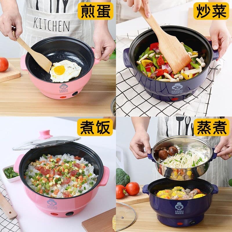 Dormitório doméstico Panela elétrica Plug-In de arroz para cozinhar panela elétrica 1 integrada 2 pequenas 4 pessoas 3 l