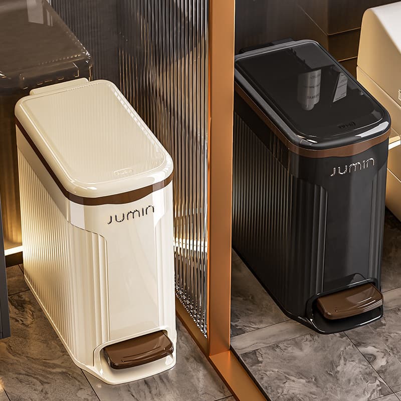 Lixeira com tampa, operada por pé, 2026, novo estilo, vaso sanitário, alto valor, sala de estar, quarto, cozinha, grande