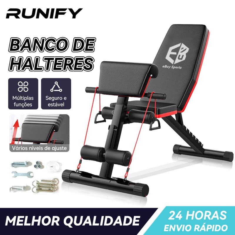 Banco Banqueta De Musculação E Academia Regulável carga 400KG 6x1 Reto Declinado Inclinado 7 Graus Para Treinos